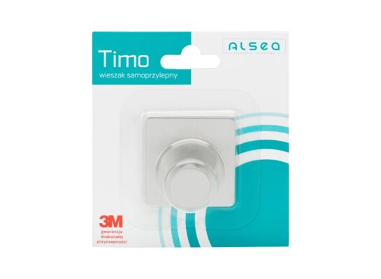 Wieszak samoprzylepny Timo "1" srebrny
