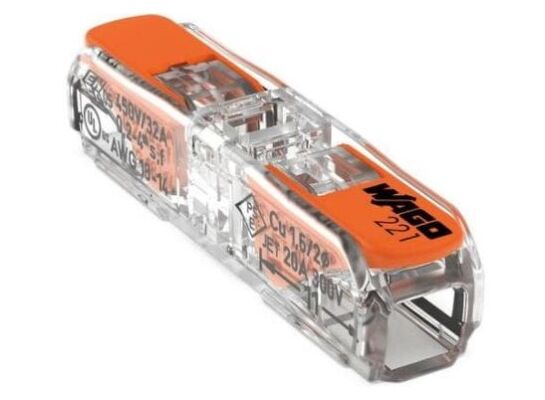 Złączka instalacyjna przelotowa do wszystkich rodzajów przewodów przekrój przewodów do 4 mm2 blister 5 sztuk