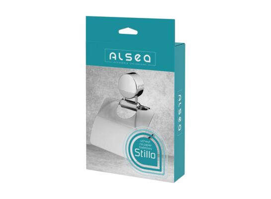 Uchwyt na papier toaletowy Stillo ze stali nierdzewnej srebrny