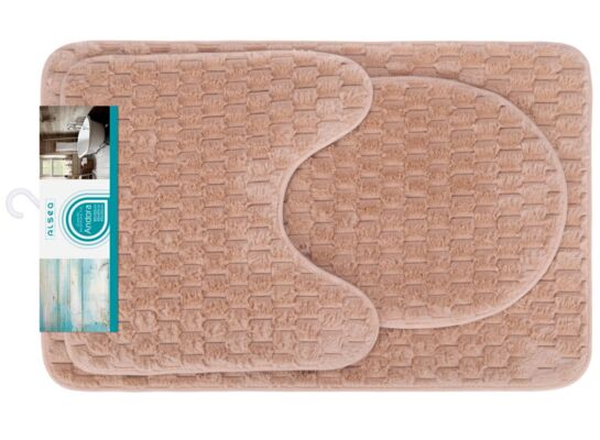 Dywanik łazienkowy Panama 2-elementowy beżowy