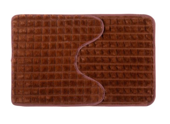 Dywanik łazienkowy Panama 2-elementowy brązowy