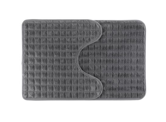 Dywanik łazienkowy Panama 2-elementowy szary