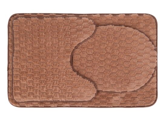 Dywanik łazienkowy 3-elementowy Andora brązowy