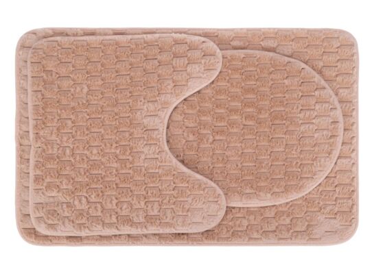 Dywanik łazienkowy 3-elementowy Andora beżowy