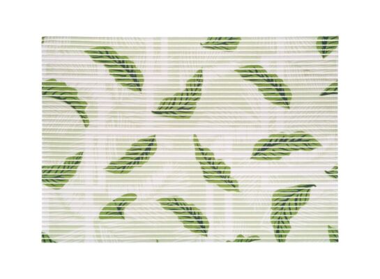 Mata łazienkowa Marino 45 x 65 cm zielone liście wielokolorowy