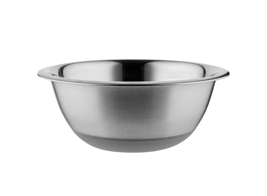 Miska nierdzewna z silikonowym dnem 20 cm 1,2 l srebrny