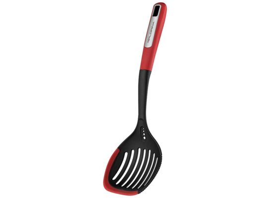 Łyżka cedzakowa silikonowa Mars 38 cm czarno-czerwony