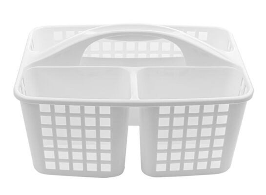 Organizer 3-komorowy z uchwytem Capri biały