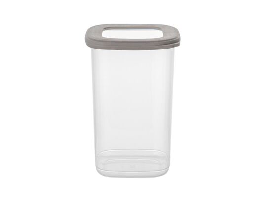 Pojemnik na żywność plastikowy kwadratowy Foodie 1200 ml transparentny