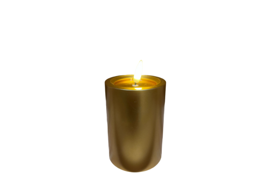 Świeca LED 12,5 x 7 cm złoty