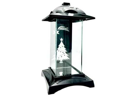 Znicz kapliczka choinka 30 x 16 cm czarny