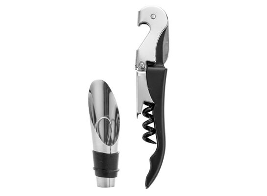 Korkociąg 3 w 1 czarny