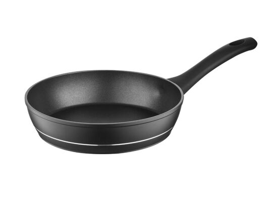 Patelnia aluminiowa Delux 22 cm czarny