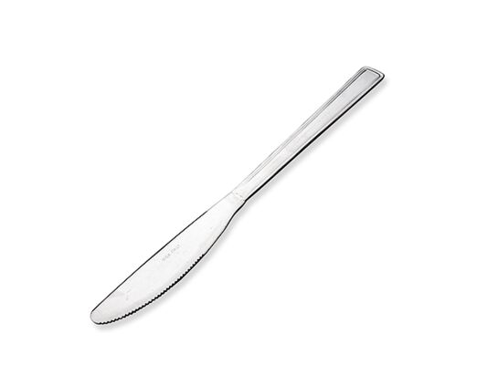 Nóż stołowy obiadowy Bari 21 cm srebrny