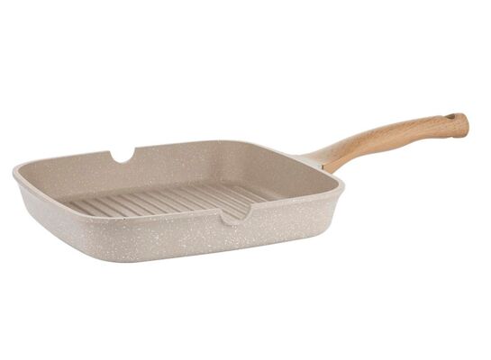 Patelnia grillowa aluminiowa Oslo 28 cm beżowy
