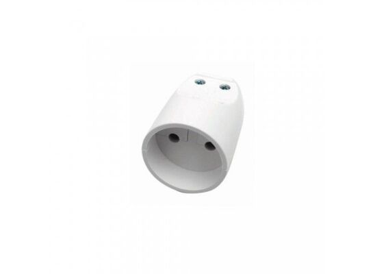 Gniazdo przedłużacza pojedyncze bez uziemienia GP-1BP z przesłonką torów prądowych