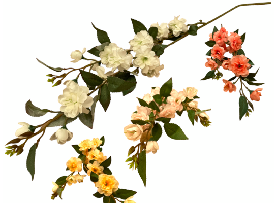 Gałązka kwitnącej jabłoni 90 x 8 cm mix