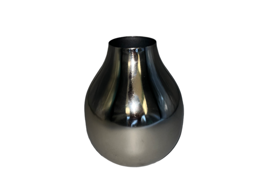 Wazon metalowy 11 x 11 x 16 cm srebrny