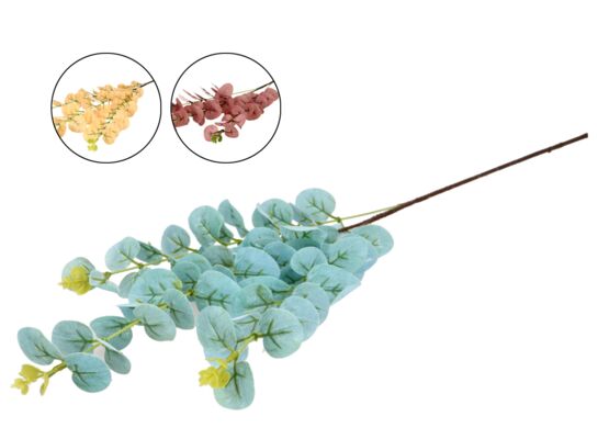 Gałązka eukaliptusa 82 cm beżowy