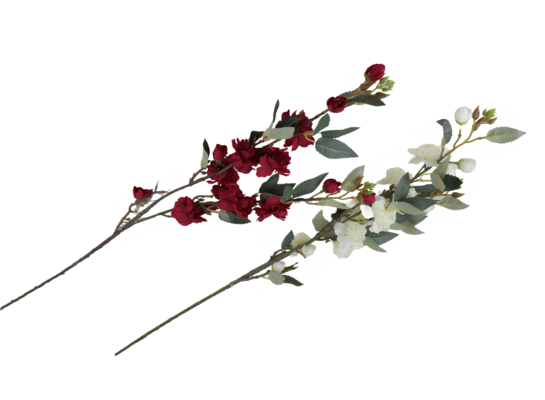 Gałązka kwitnącej wiśni 90 cm mix kolorów