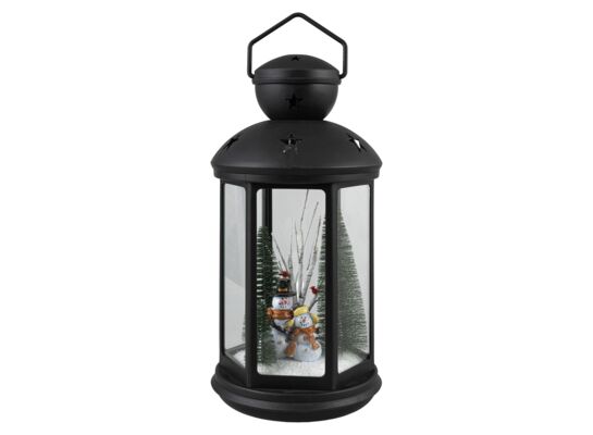 Latarenka LED z figurkami bałwanów 21,5 x 43 cm