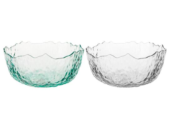 Salaterki szklane kolorowe 2 szt 16 cm wielokolorowy