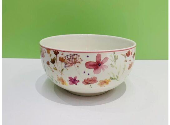 Salaterka Lea kwiaty 14 cm biały