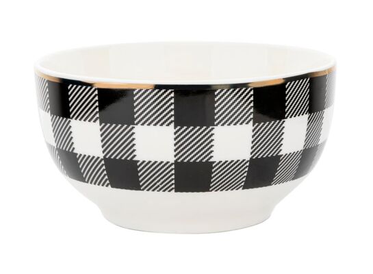 Salaterka Winter Glam Grid 13 cm kratka wielokolorowy