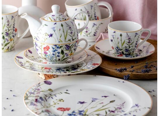 Salaterka Prado kwiaty 13 cm biały