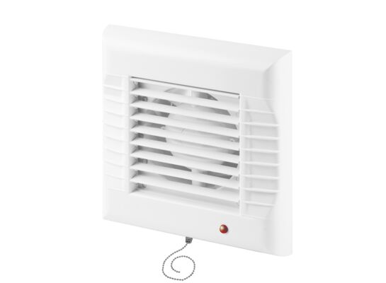 Wentylator łazienkowy WM100W biały, 0,76 kg, Ø100, włącznik pociągany AWENTA