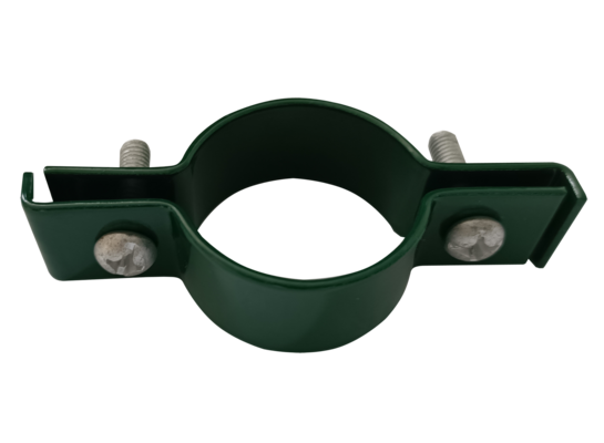 Obejma słupka pośrednia fi 38 mm zielony RAL 6005