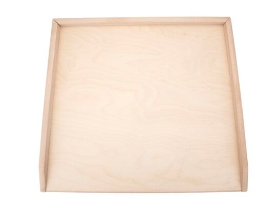 Stolnica do ciasta drewniana 58 x 43 cm średnia beżowy