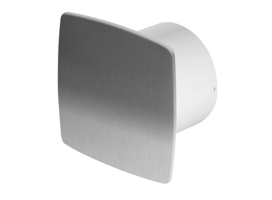 Wentylator łazienkowy WNI100 inox, 0,683 kg, Ø100, kostka podłączeniowa AWENTA