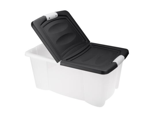 Pojemnik Metis ze składaną pokrywą 38 l transparentny