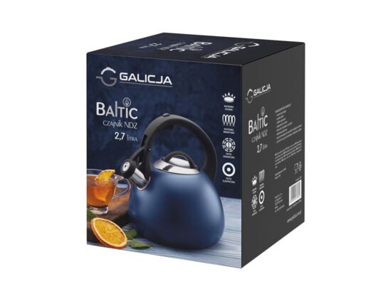 Czajnik nierdzewny Baltic 2,7 l granatowy