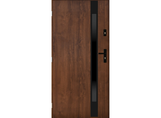 Drzwi zewnętrzne asti 90L orzech lewe
