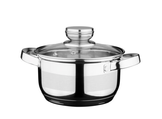 Garnek Tytan ze stali nierdzewnej 16 cm 1,8 l srebrny