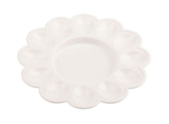 Talerz na jajka 24 cm biały