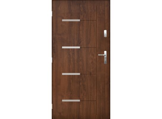 Drzwi zewnętrzne rito 80L orzech lewe