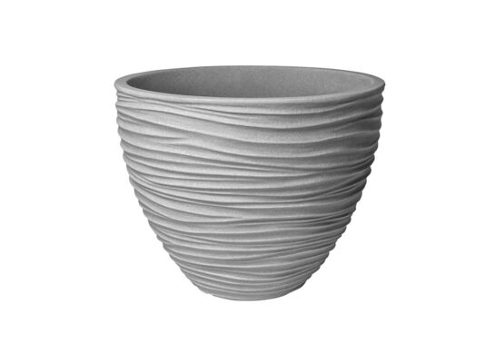 Doniczka okrągła Sand 40 x 31 cm szary