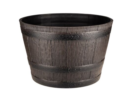 Donica Barrelbloom 53 cm ciemnobrązowy