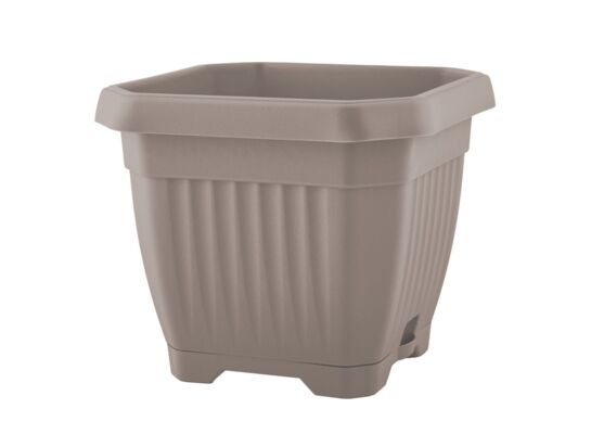 Doniczka Octagon 35 x 35 cm brązowa