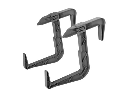 Uchwyty do doniczki balkonowej 2 sztuki szary