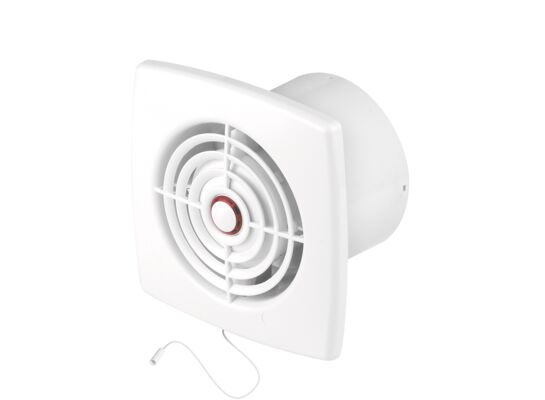 Wentylator łazienkowy WR125T biały, 0,7 kg, Ø125, opóźnienie wyłączenia AWENTA