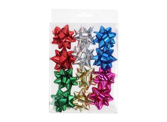 Zestw kokard 6 cm 16 sztuk mix