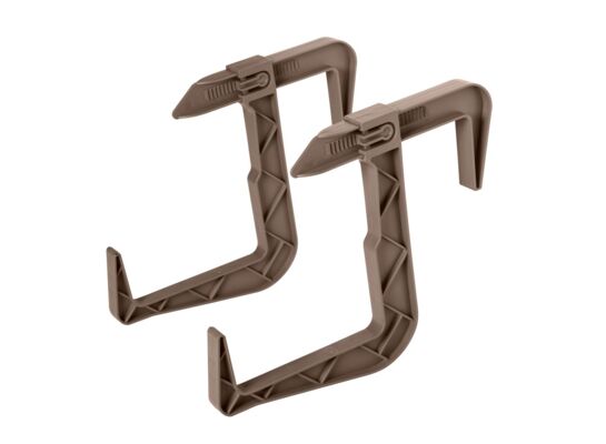 Uchwyty do doniczki balkonowej 2 sztuki beżowy