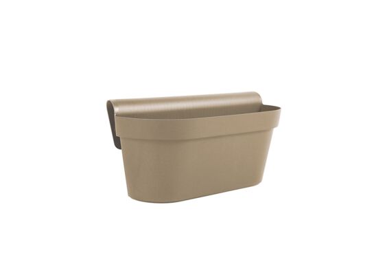 Skrzynia balkonowa z uchwytem Esprit 50 x 20 cm mokka brązowy