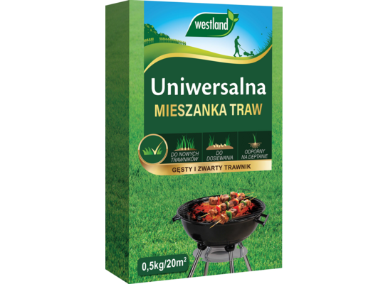 Mieszanka nasion traw Uniwersalna karton 0,5 kg/20 m2 Westland