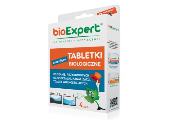 Musujące tabletki biologiczne 4 szt. bioExpert