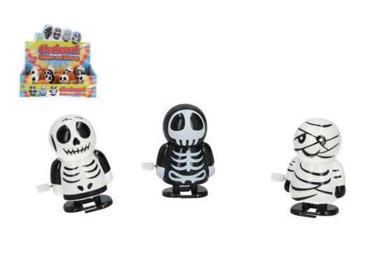 Dekoracja Halloween figurka nakręcana 4,5 x 4 x 4 cm mix